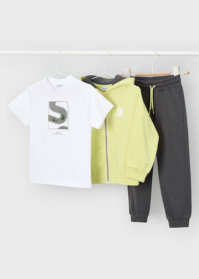 26Y.MYR.03884.070Mayoral Erkek Çocuk Yarış Temalı 3'Lü Eşofman Takımı