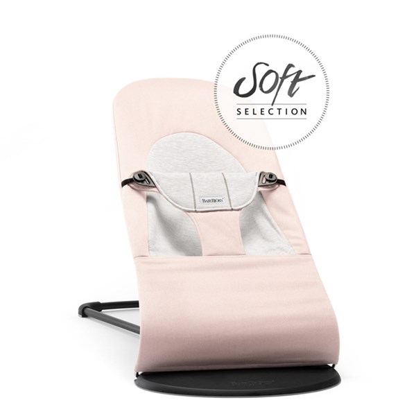 BabyBjörn Balance Soft Ana Kucağı Light Pink / Grey Cotton Jersey