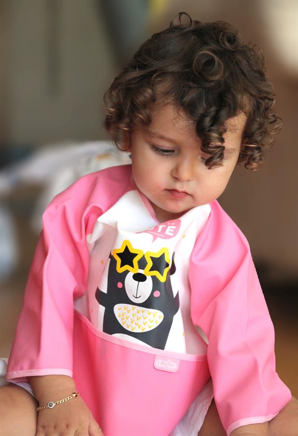 BBJ.0347Babyjem Poli Muşamba Kollu Önlük