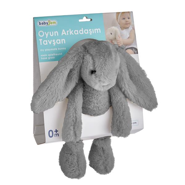 BBJ.7300Babyjem Uyku Arkadaşım Oturabilen Tavşan 30 Cm
