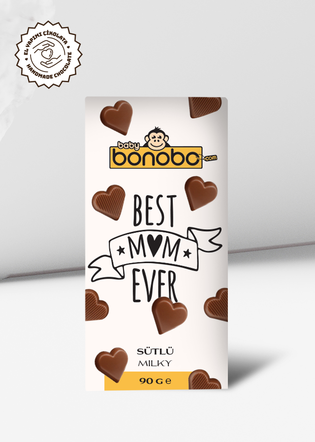 BBY.003Babybonobo Best Mom Ever Sütlü Çikolata
