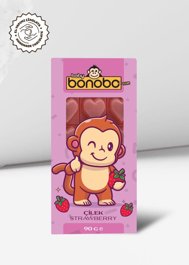 BBY.005Babybonobo Monkey Çilekli Çikolata