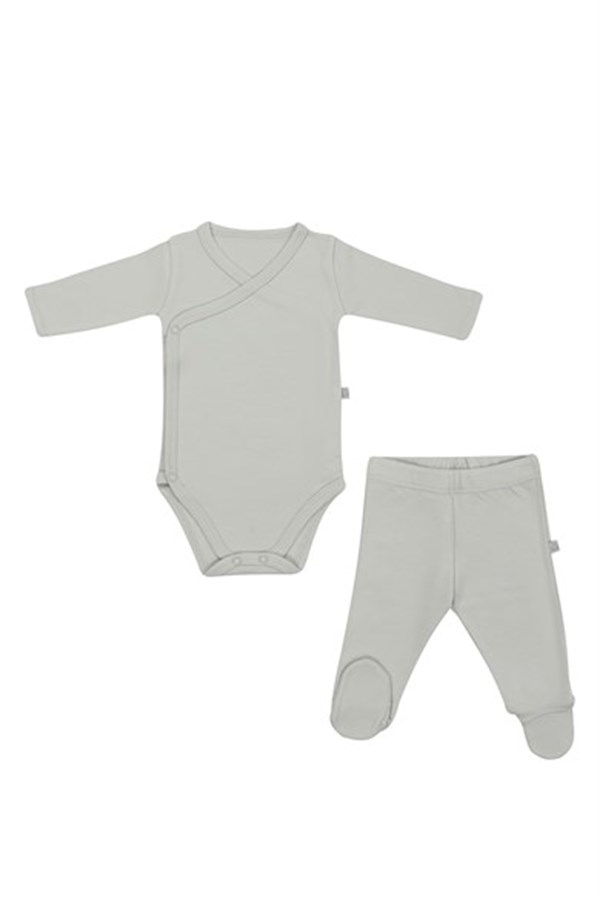 BKKZZPMayys Baby Uzun Kollu Zıbın-Patikli Alt Set