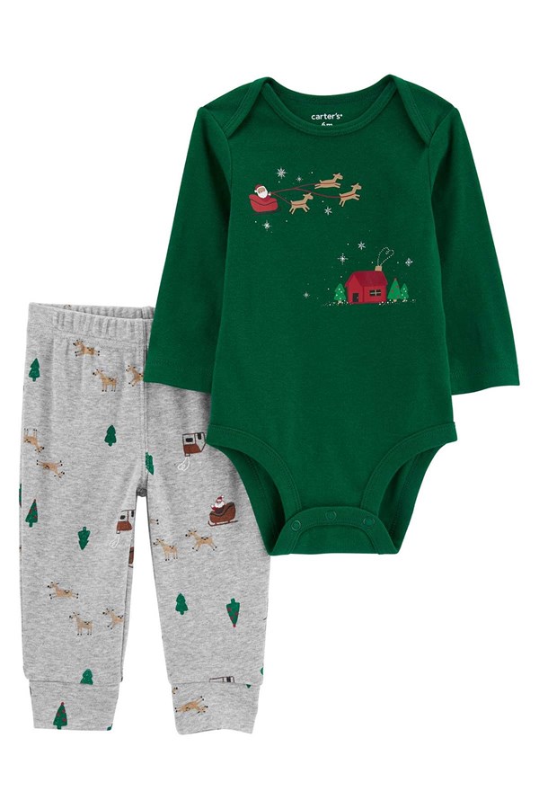 Carters Bebek  Yılbaşı Temalı 2'Li Body Pantolon Set