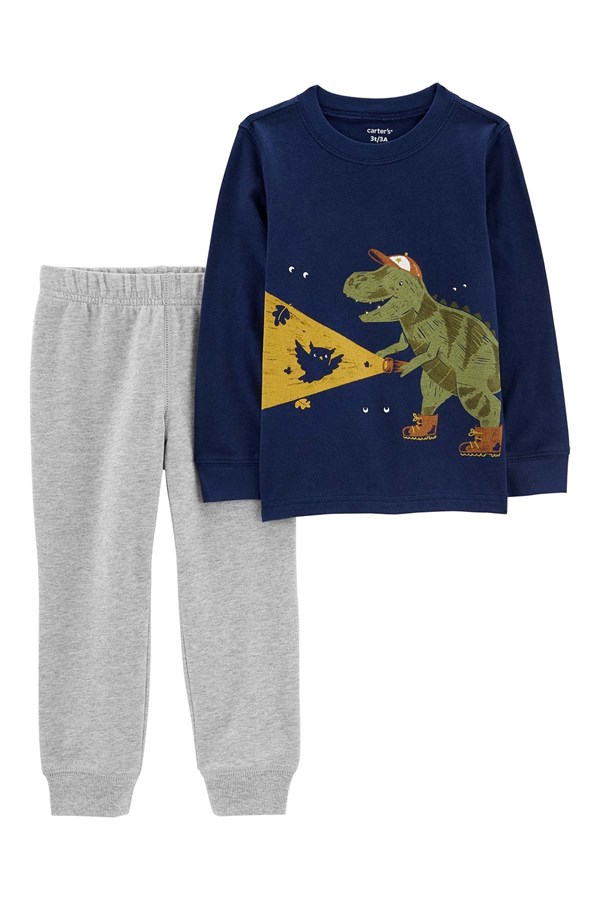 Carters Erkek Bebek Dinozor Desenli 2'Li Takım
