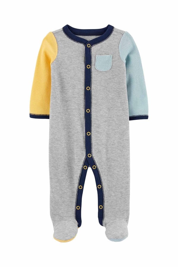 Carters Erkek Bebek Renk Bloklu Penye Tulum