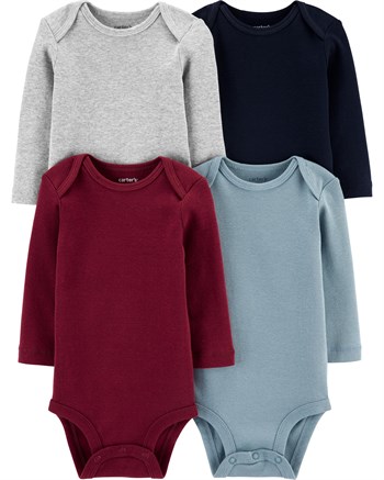 Carters Erkek Bebek Renkli 4'lü Body Set