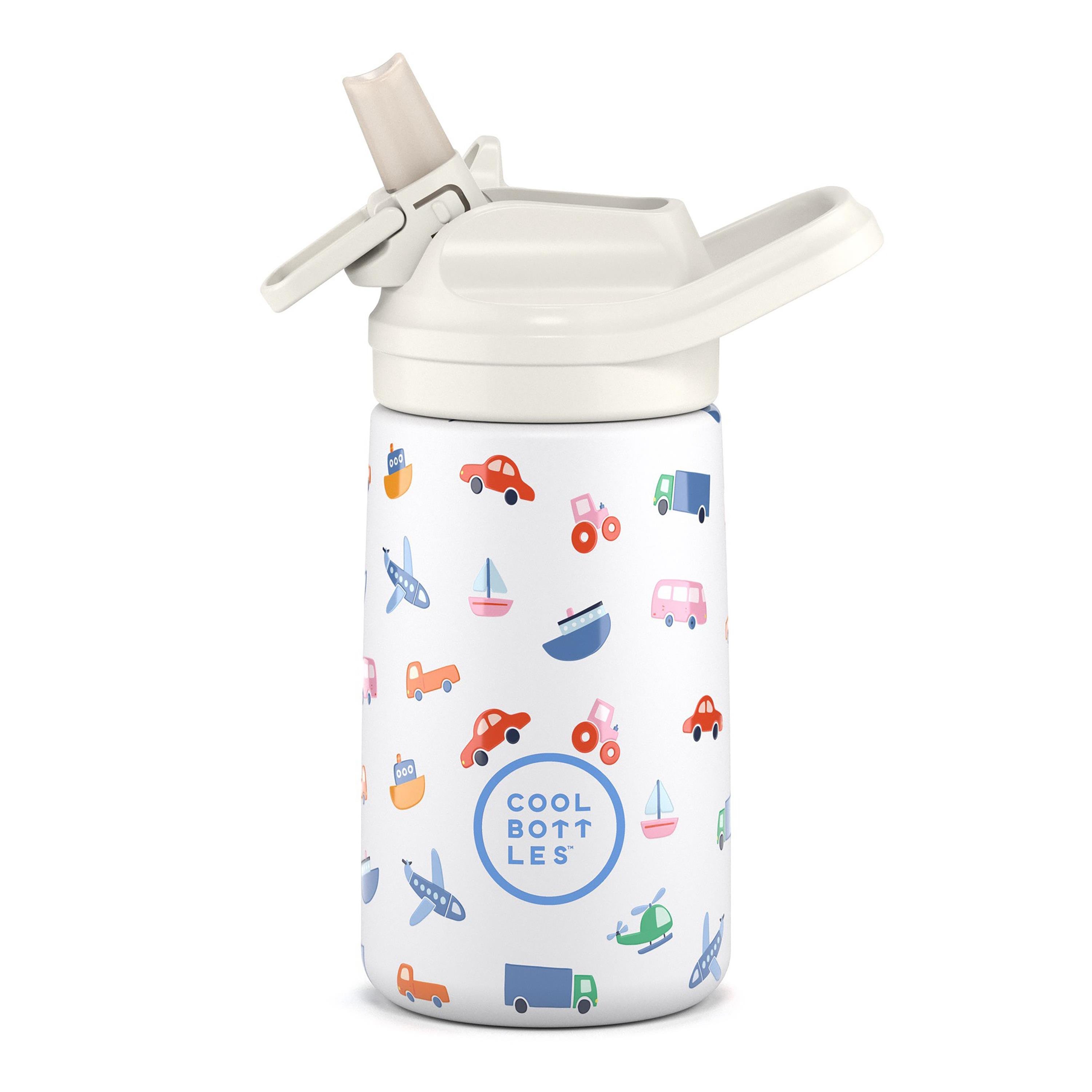CBKD35LWCool Bottles The Kiddie Bottle - Little Wheels 350ml