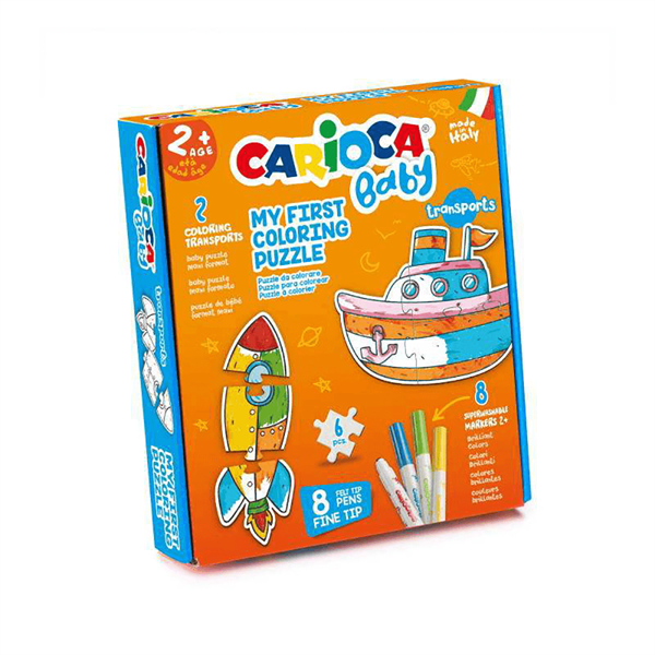 CRC.43080Carioca Boyanabilir Bebek Yapboz Taşıtlar