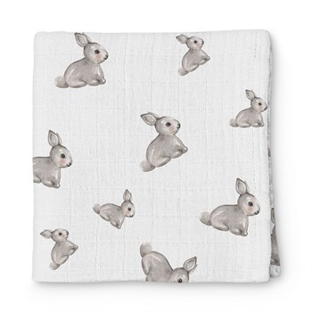 Deux Lapins Iconique Lapin Müslin Örtü 120X120 cm