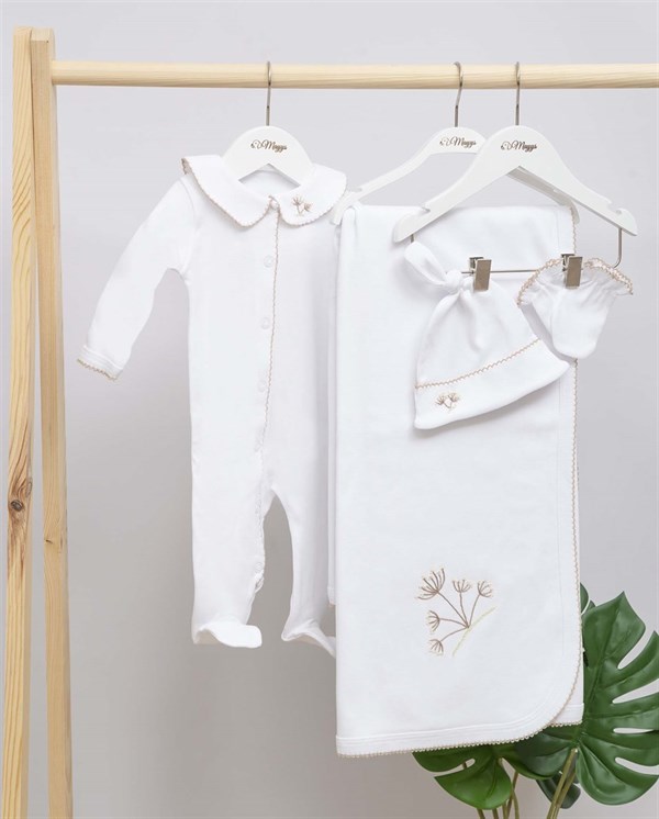 GEL6SMayys Baby Hindiba Deseni El Nakışlı 4'Lü Set