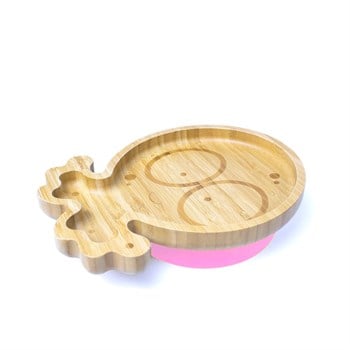 Jellyboon Bambu Ahtapot Pembe Vakumlu Tabak