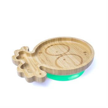 Jellyboon Bambu Ahtapot Yeşil Vakumlu Tabak