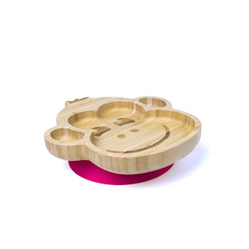 Jellyboon Bambu Maymun Bordo Vakumlu Tabak