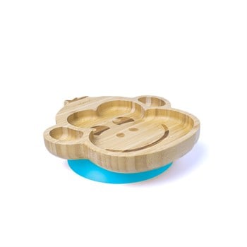 Jellyboon Bambu Maymun Mavi Vakumlu Tabak