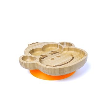 Jellyboon Bambu Maymun Turuncu Vakumlu Tabak