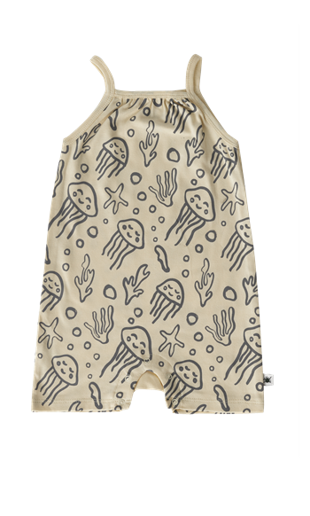 Little Yucca Organik Aqua Şort Tulum