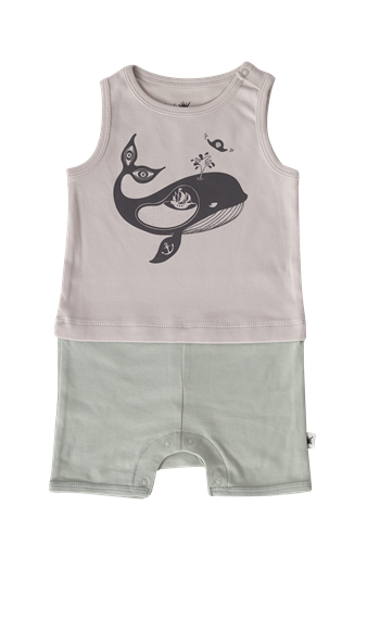 Little Yucca Organik Crew Şort Tulum