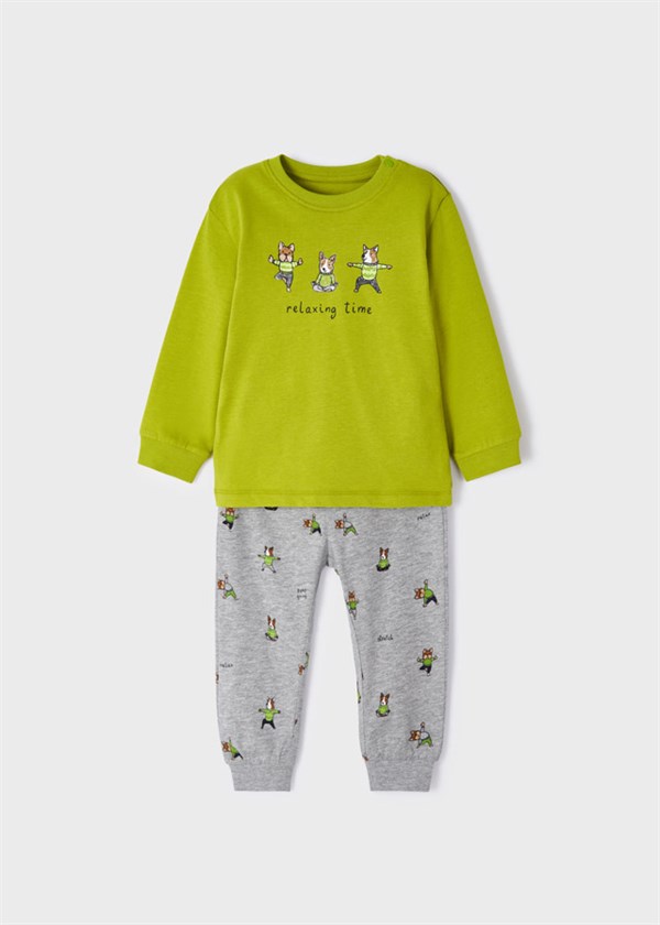 Mayoral Erkek Bebek Çantalı Pijama Takımı