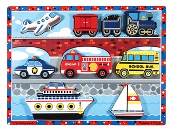 Melissa&Doug Ahşap Tombul Yapboz - Araçlar