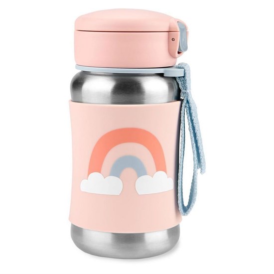 Skip Hop Spark Style Pipetli Paslanmaz Çelik Suluk Gökkuşağı