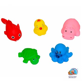 Sozzy Toys Neşeli Banyo Oyuncakları ( 5 Adet )