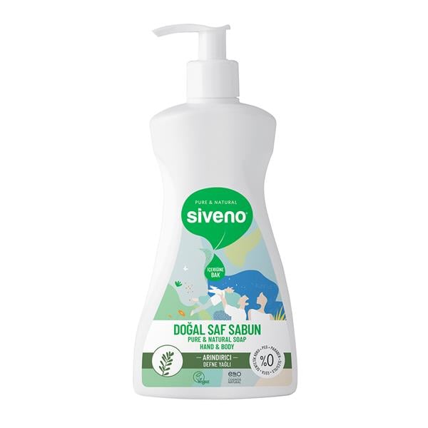 SVN.0003Siveno Doğal Defne Yağlı Sıvı Sabun 300 Ml