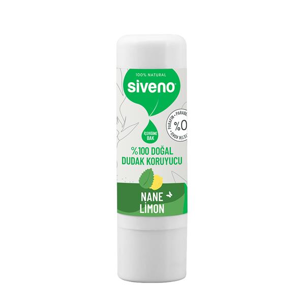 SVN.010Siveno Doğal Dudak Koruyucu Nane & Limon 6 g