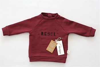 Tiny Little Love Burgundy Rebel Sweatshirt