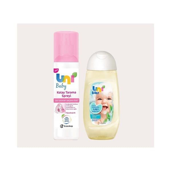 UNI.7904662Uni Baby Kolay Saç Tarama Sprey ve Şampuan 200 Ml