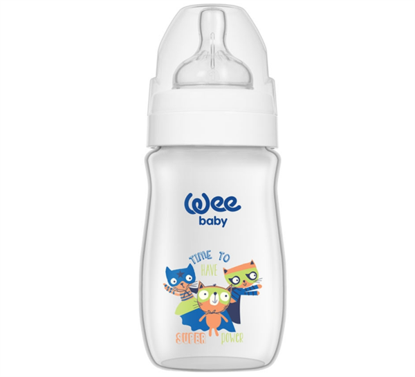 WEE.136Wee Baby Klasik Plus Geniş Ağızlı PP Biberon 250 Ml