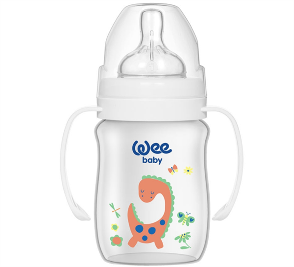 WEE.137Wee Baby Klasik Plus Geniş Ağızlı Kulplu PP Biberon 150 Ml