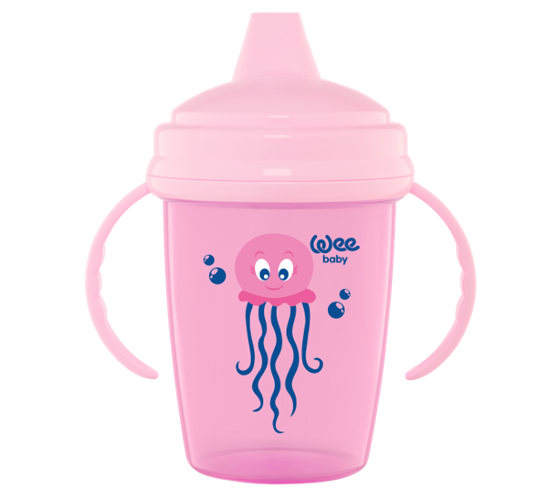 WEE.755Wee Baby Enjoy Akıtmaz Kulplu Alıştırma Bardağı 240 Ml