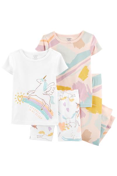23Y.CRT.2O838510Carters Kız Çocuk Unicorn Desenli 4'Lü Pijama Takımı
