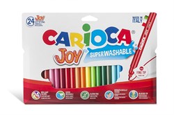 Carioca Joy Keçeli Boya Kalemi-Super Yıkabanilir 24'Lü