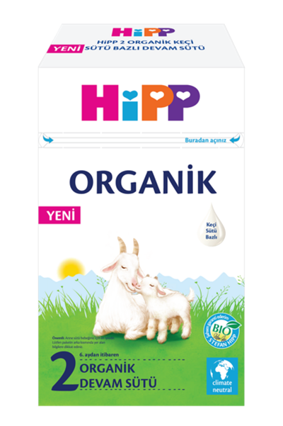 HPP.DA20001Hipp 2 Organik Keçi Sütü Bazlı Devam Sütü 400 Gr