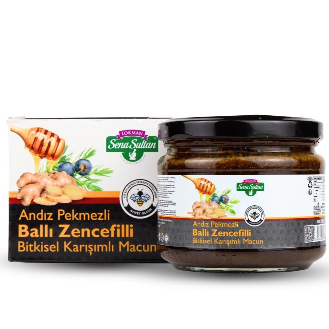 Andız Pekmezli Ballı Zencefilli Bitkisel Karışımlı Macun 350 gr