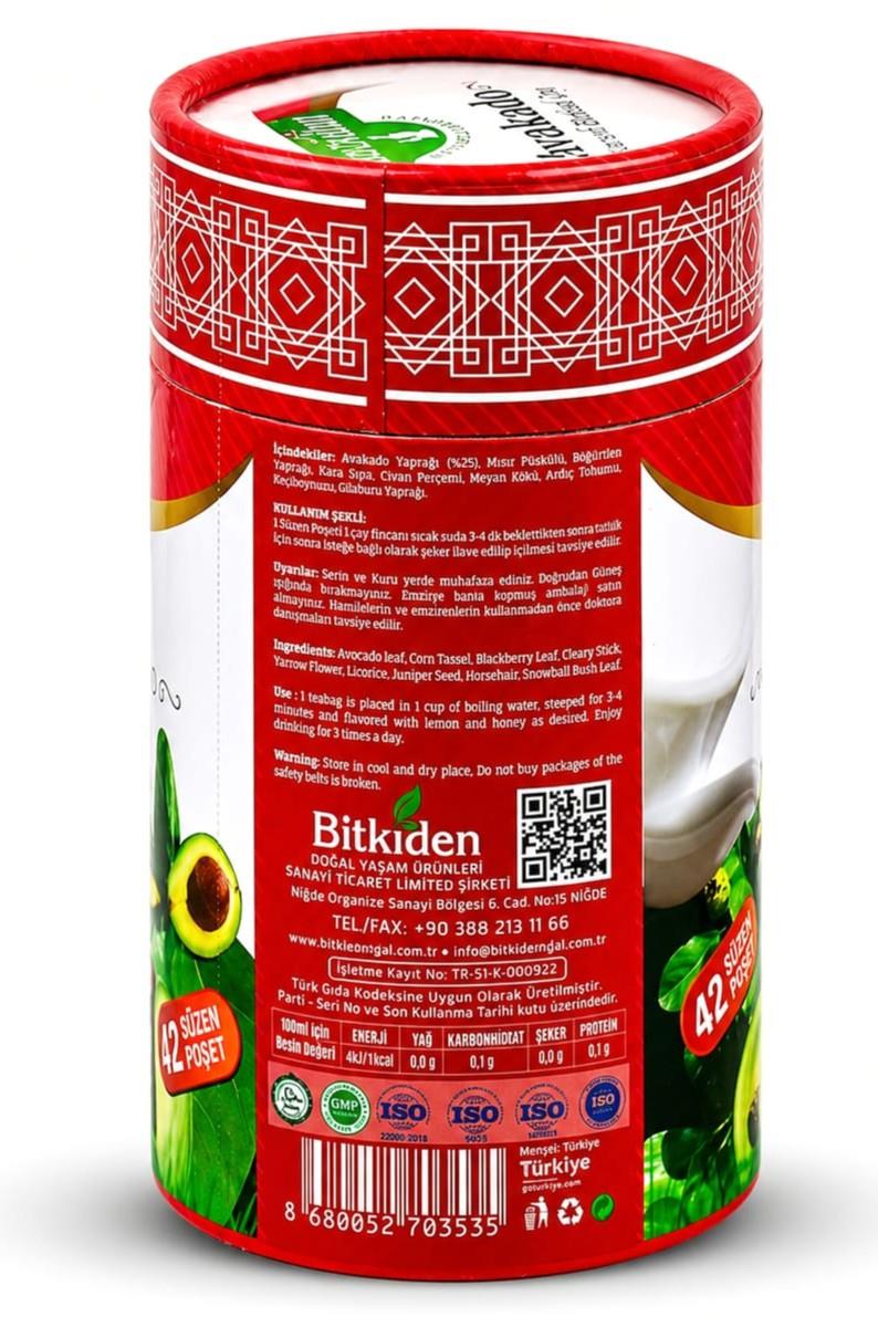 Avokado Yaprağı Çayı 42 Süzen Poşet 65 gr