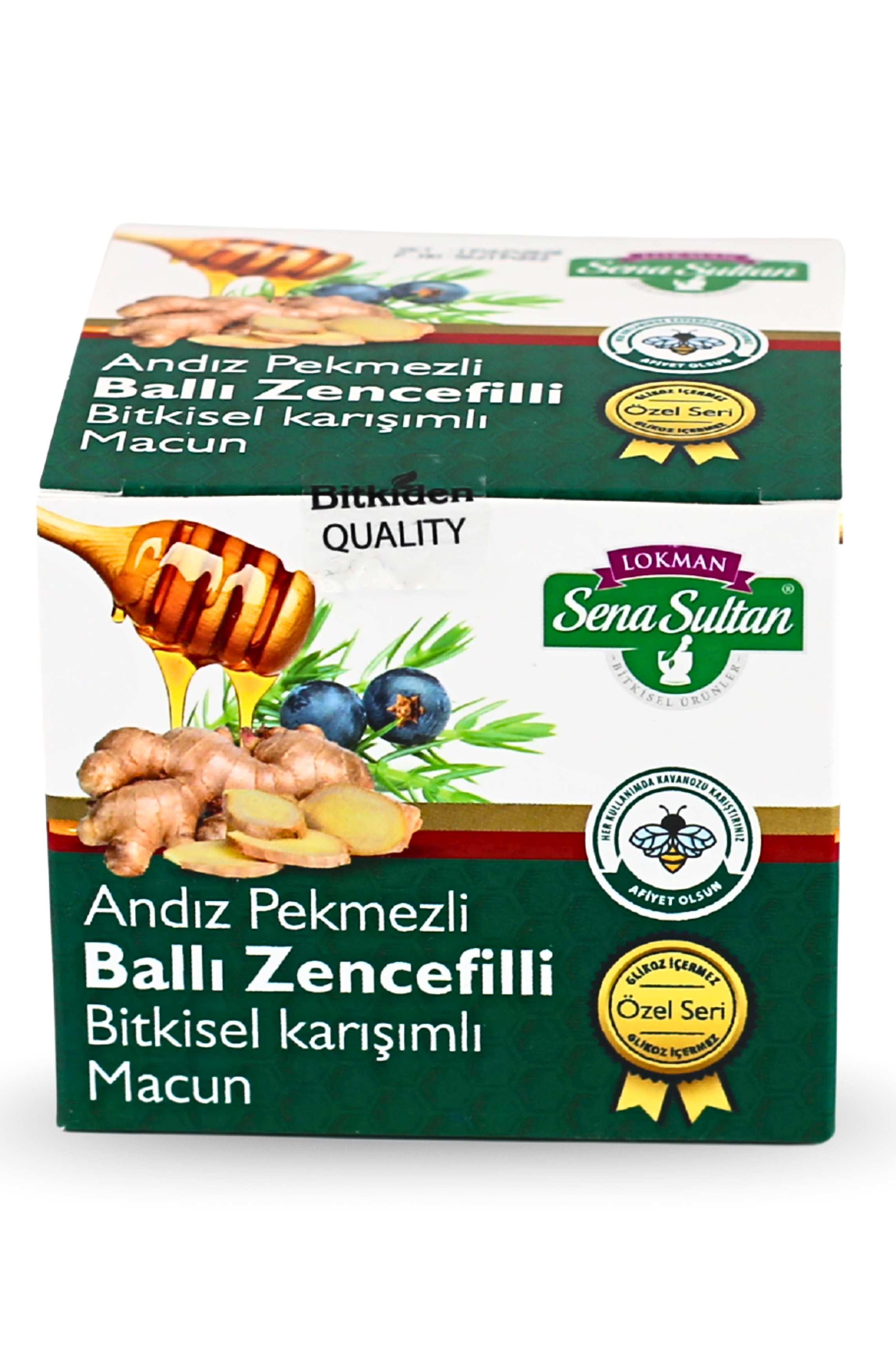 Glikozsuz Ballı Zencefilli Bitkisel Karışımlı Macun 350 gr