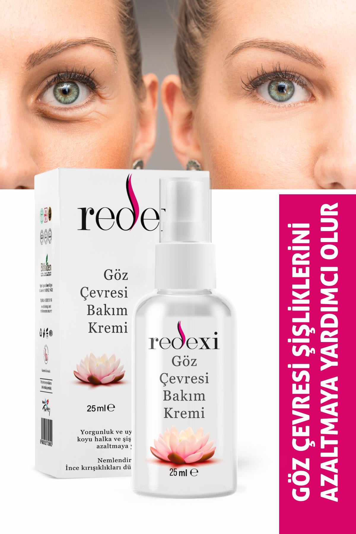 Göz Çevresi Bakım Kremi Koyu Halka ve Kırışıklık Karşıtı Tüm Ciltler 25 ml