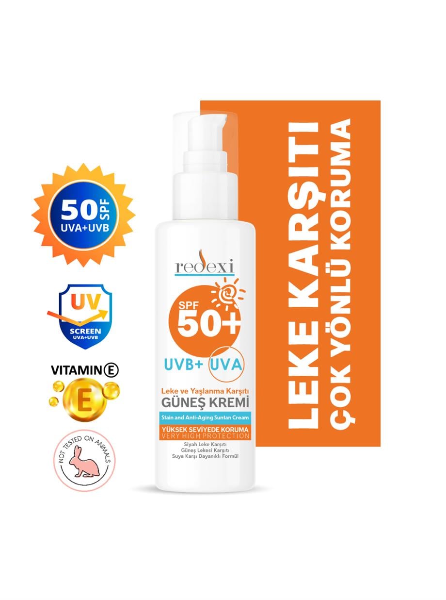 Güneş Kremi Spf 50+ Yüksek Koruma Leke ve Yaşlanma Karşıtı  Tüm Ciltler 100 ml
