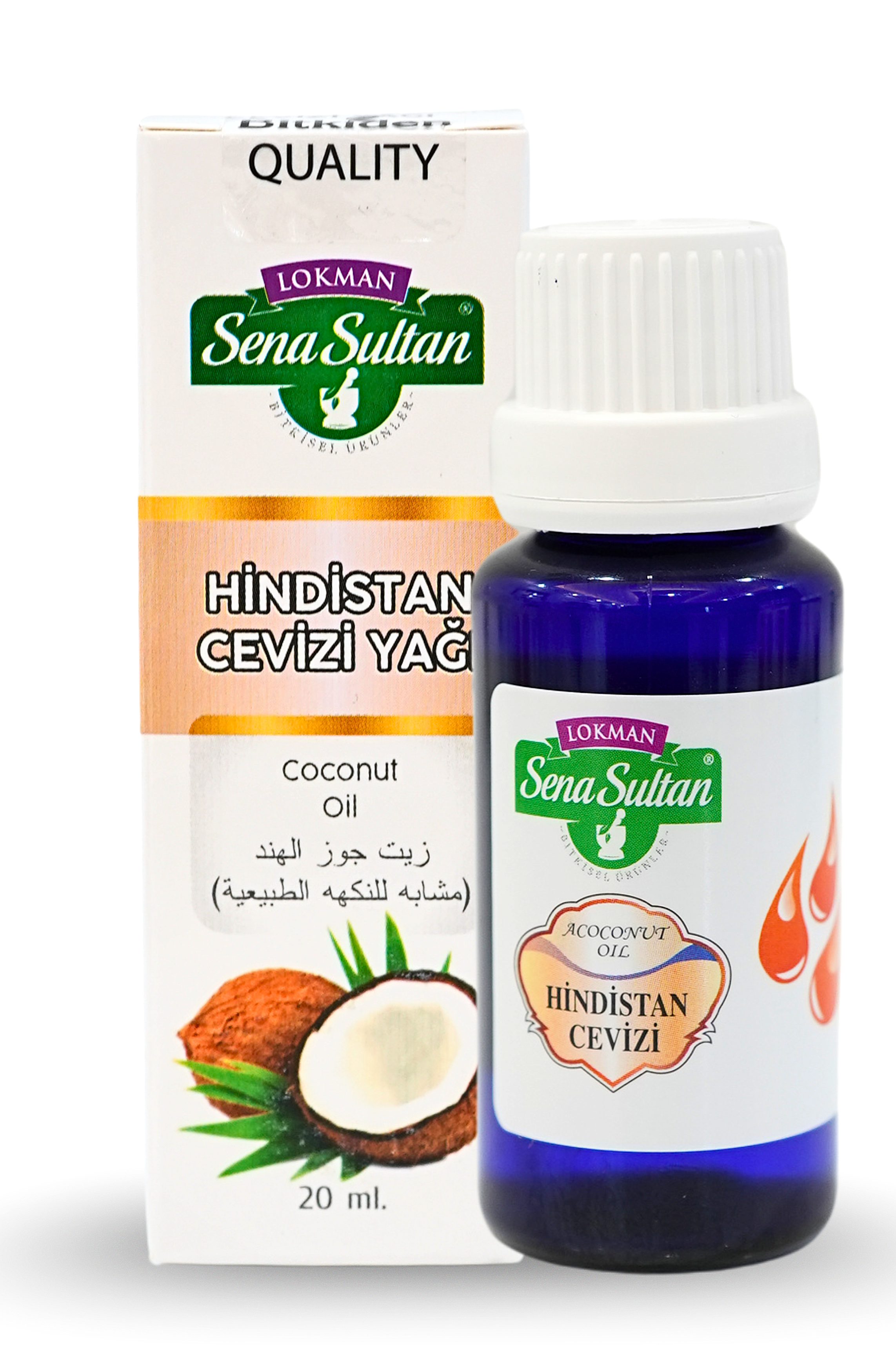 Hindistan Cevizi Yağı 20 ml Soğuk Pres