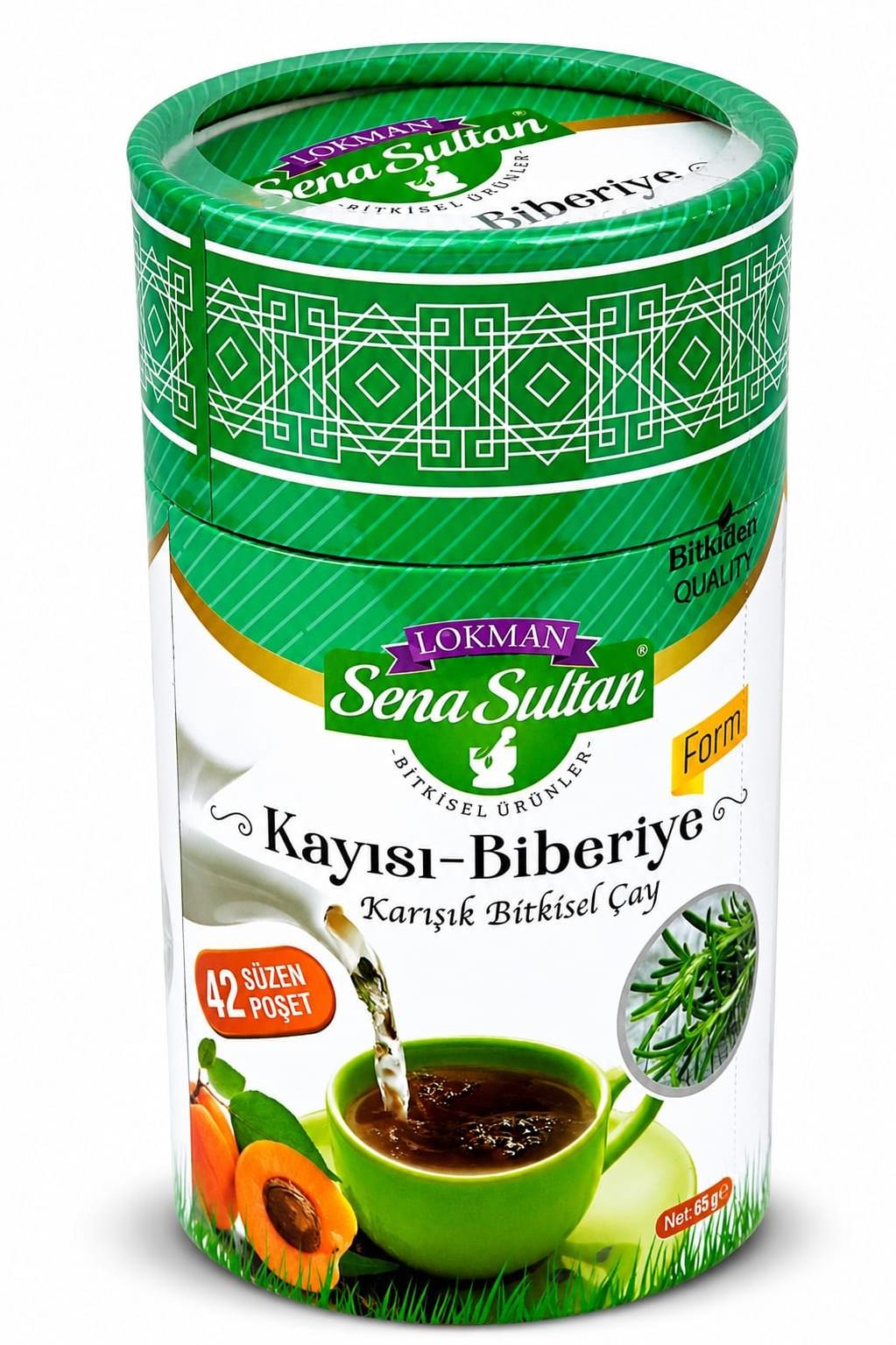 Kayısı Biberiye Form Çayı 42 Süzen Poşet 65 gr