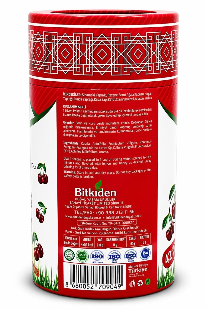 Kiraz Saplı Çay 42 Süzen Poşet 65 gr.