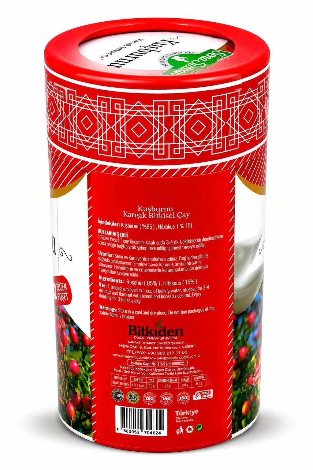 Kuşburnu Hibisküs Çayı 65 Gr.