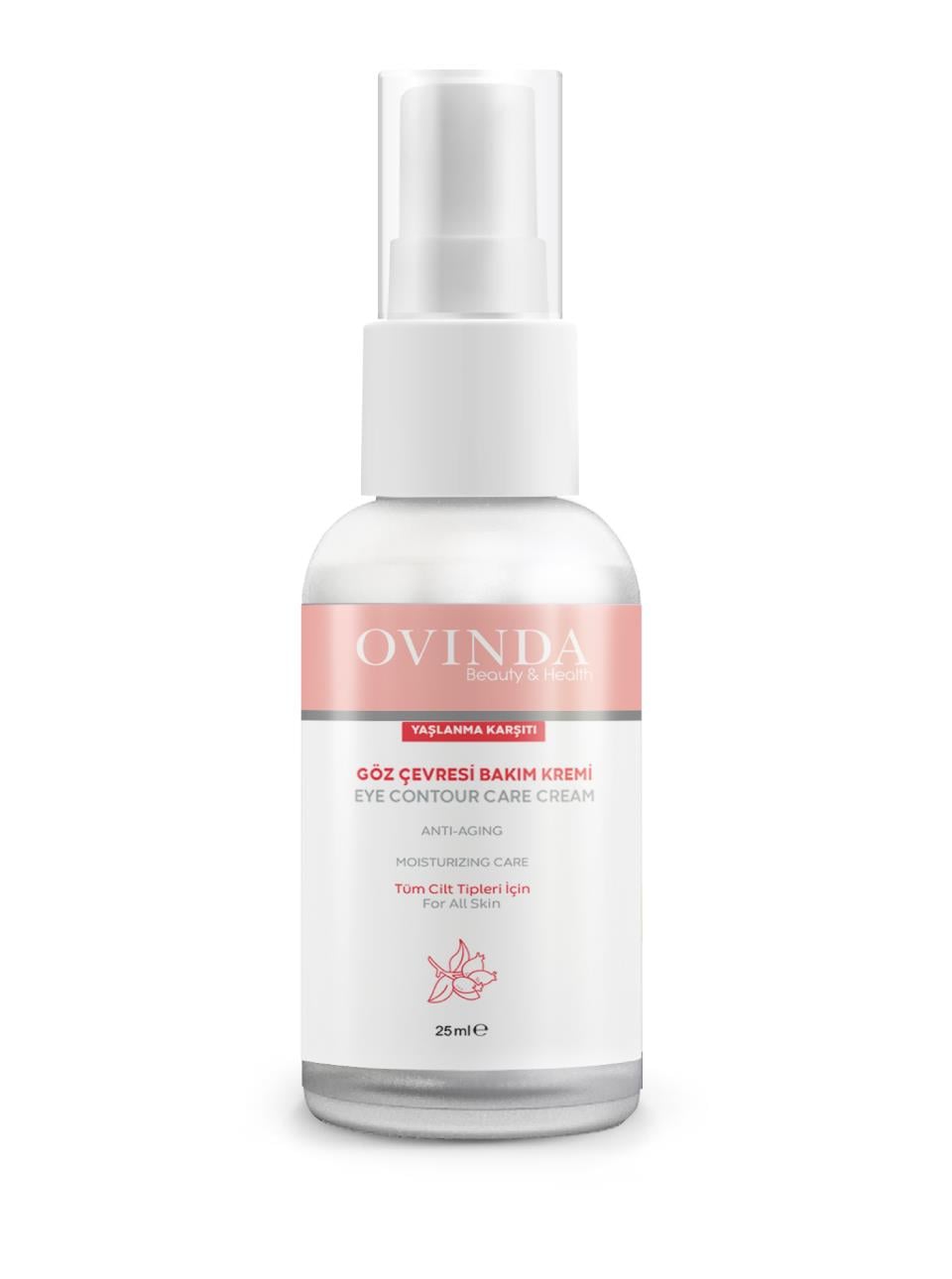 Ovinda Yaşlanma Karşıtı ve Kırışıklık Karşıtı Göz Çevresi Bakım Kremi 25 ml