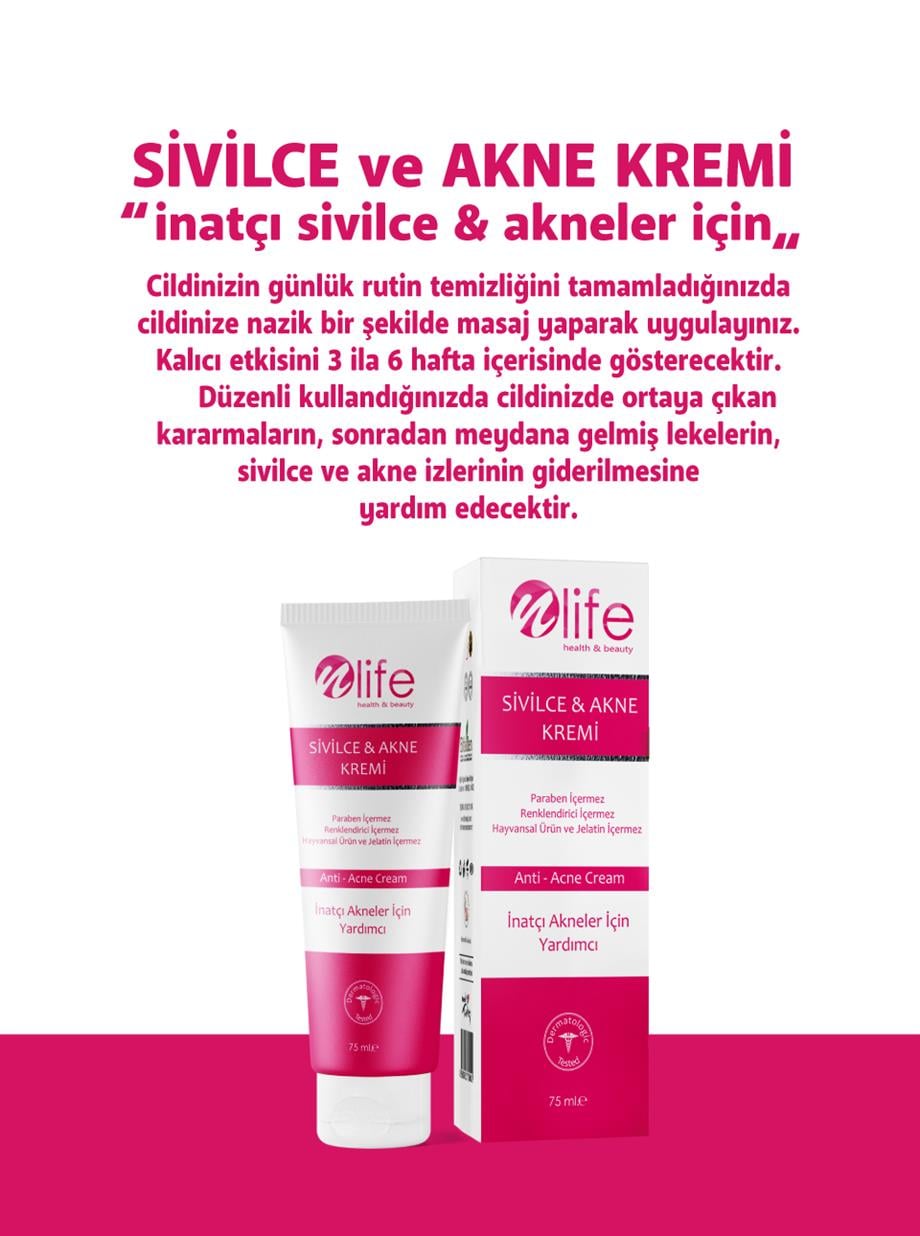 Sivilce ve Akne Kremi Komple Onarıcı Tüm Ciltler 75 ml
