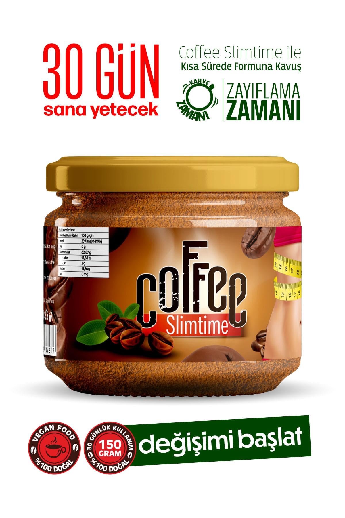 Slimtime Coffee Hindibalı Detox Kahve 1 Aylık Kullanım 150 gr
