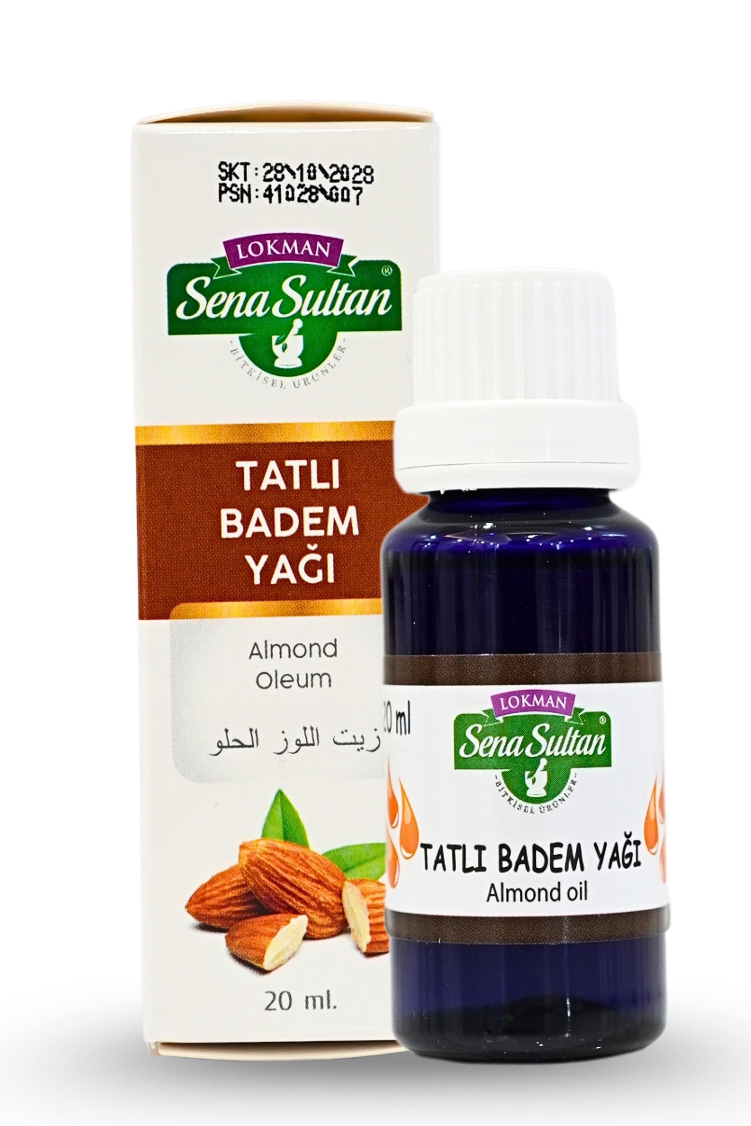 Tatlı Badem Yağı 20 ml Soğuk Pres