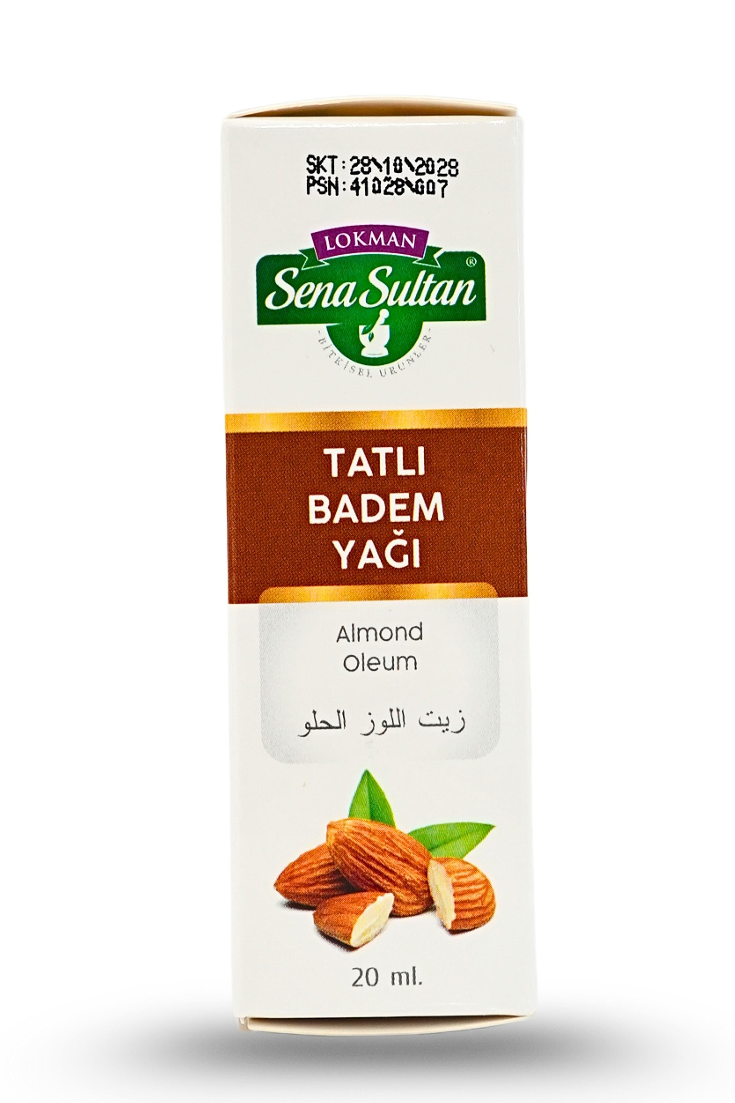 Tatlı Badem Yağı 20 ml Soğuk Pres